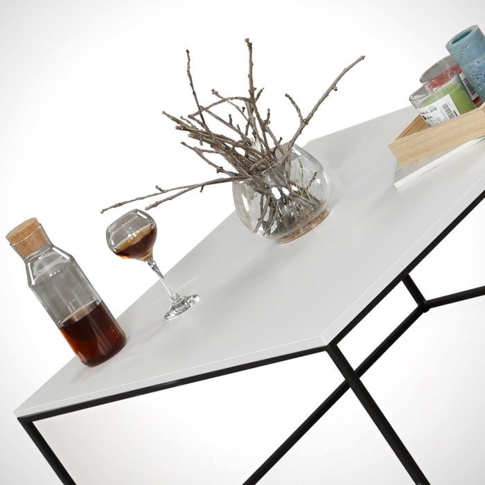Hanah Home Mesa de Centro Poly - Blanco